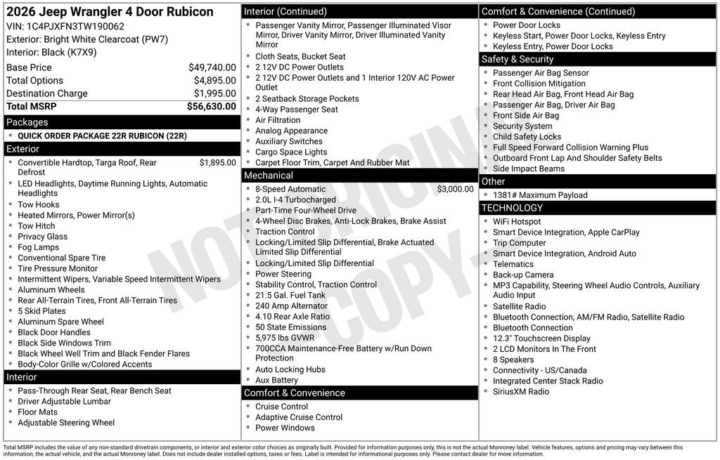 jeep wrangler 4-door 2026 1C4PJXFN3TW190062 image jeep wrangler 4-door 2026 1C4PJXFN3TW190062 image